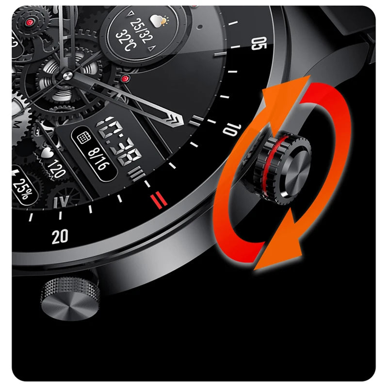 2024  Waterproof Watch Face Men SmartWatch For IOS Android