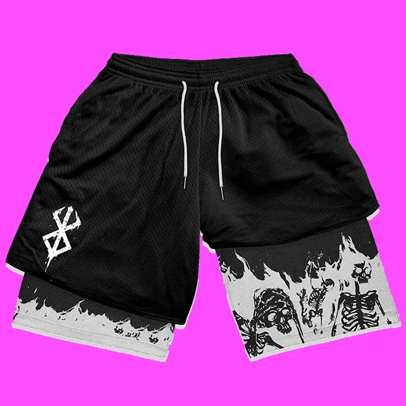 Oversize Breathable Gym Short Pants Training Fitness