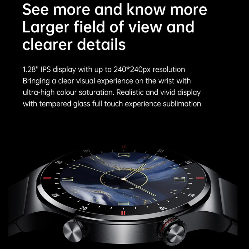 2024  Waterproof Watch Face Men SmartWatch For IOS Android