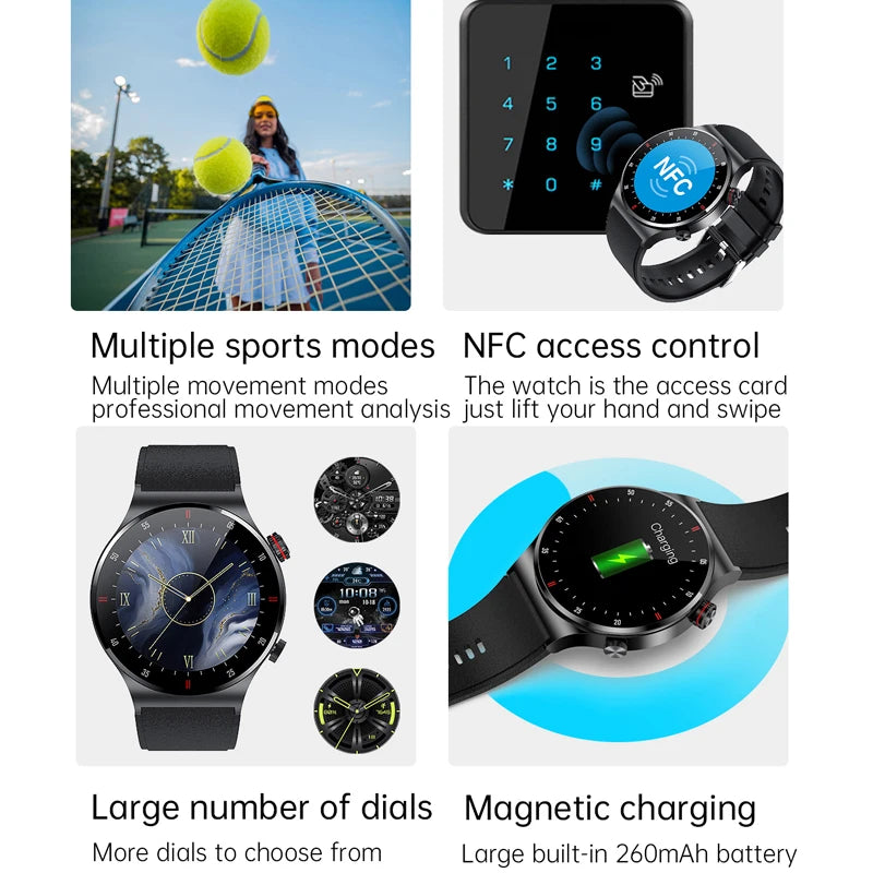 2024  Waterproof Watch Face Men SmartWatch For IOS Android