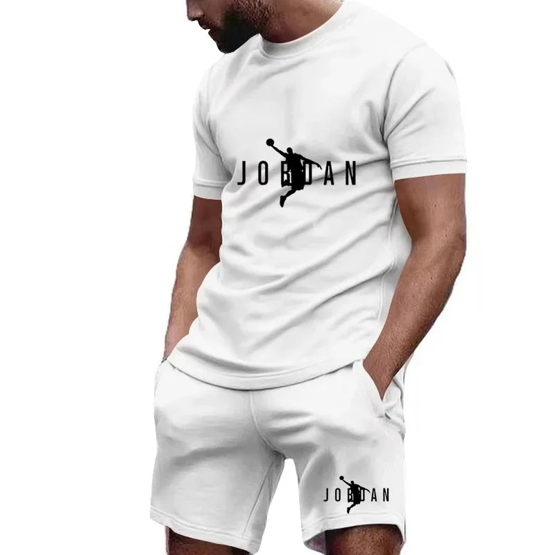 The Ultimate Summer Men's Fitness Set T-shirt+shorts 2-piece Set