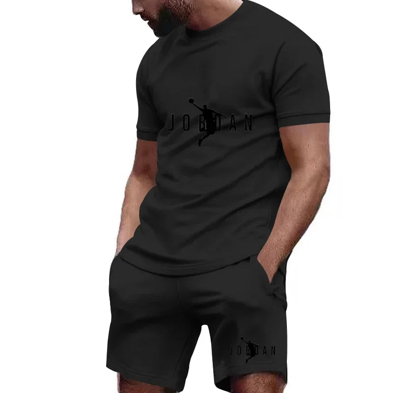 The Ultimate Summer Men's Fitness Set T-shirt+shorts 2-piece Set