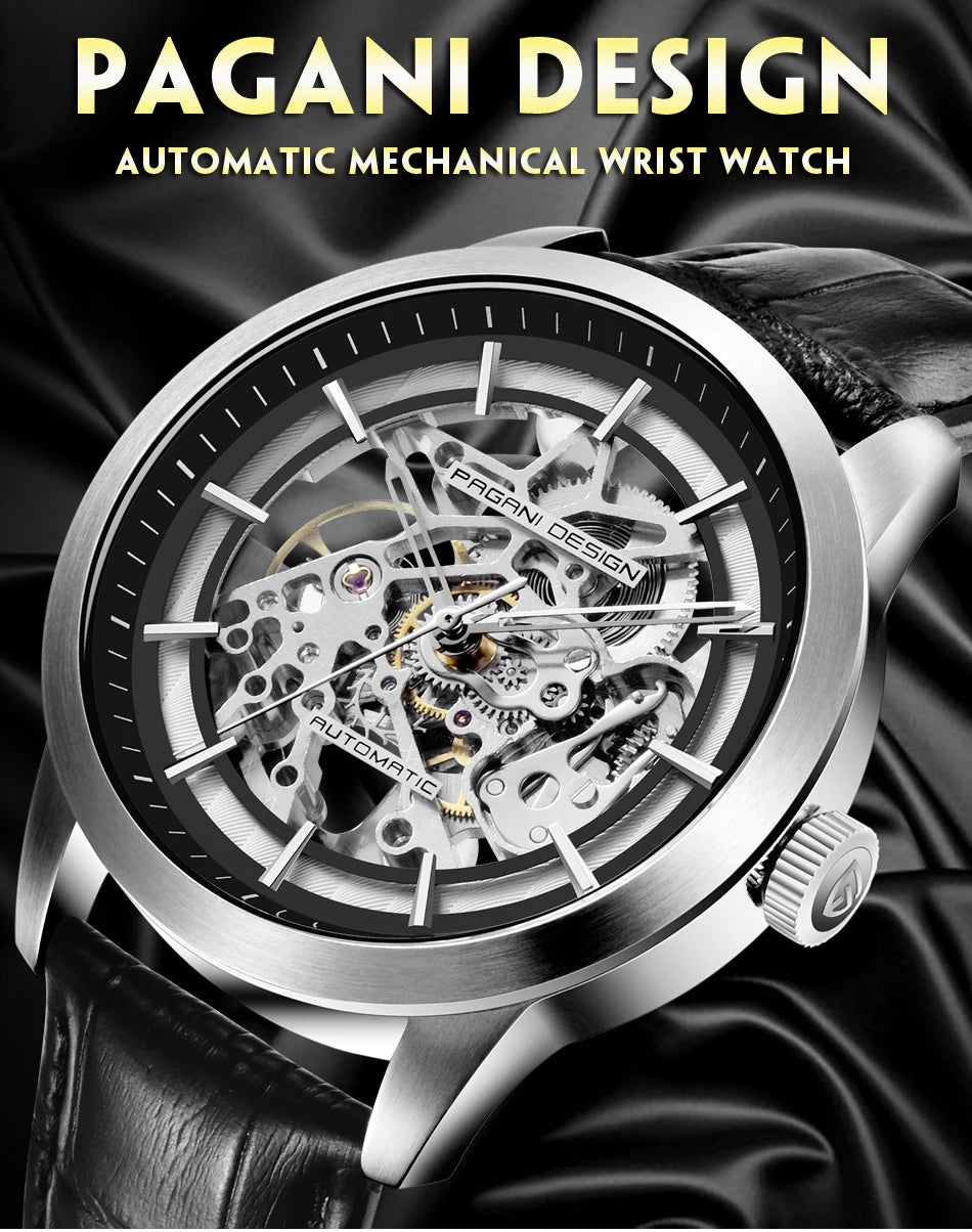 New Men Luxury Automatic Mechanical Watch Stainless Steel Waterproof